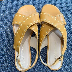 Jack Rogers Womens Regents Leather Slingback Sandals Shoes NWT Size 8